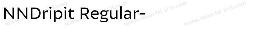 NNDripit Regular字体转换